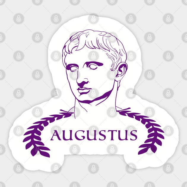 Caesar Augustus Sticker by Styr Designs